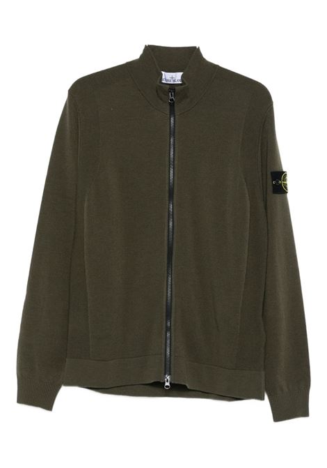 stretch rws wool zip jumper man military green STONE ISLAND | K2S15 5100062 S00A1V0054